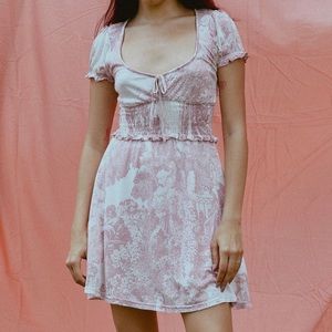 urban outfitters charlie knit short sleeve mini dress